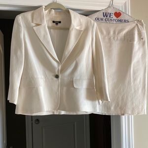 White linen suit